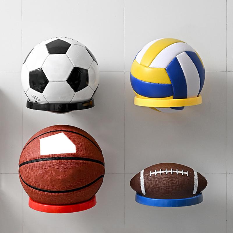 Scaffale da parete per basket in plastica, espositore multiuso per calcio, porta palloni, salvaspazio, decorazione per soggiorno