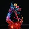 One Piece Anime Statue Figur Jacksdo Teufelswindbein Vinsmoke Sanji Leuchtende Figur Modell Schreibtischdekoration Überraschungsgeschenk