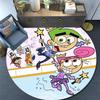 The Fairly OddParents2 Round Area Rug,Carpet Rug for Living Room Bedroom Sofa Playroom Decor,Non-slip Floor Mat