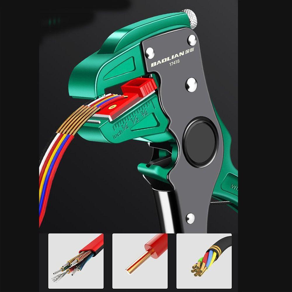 Adjustment Automatic Wire Stripper Flatwire Cutter Electrical Pliers Stripping Plier Repairing