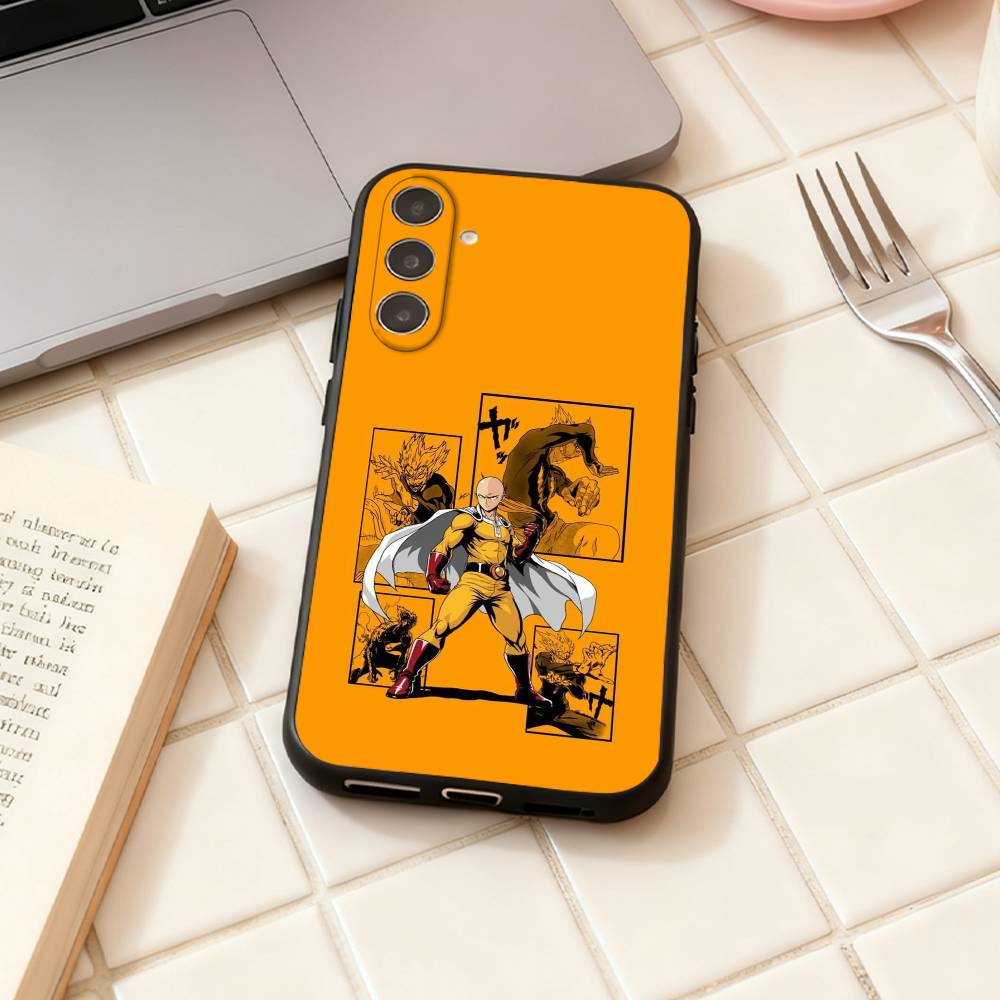 O-One Punch Man Anime Phone Case For Samsung Galaxy A73,A72,A71,A70,A53,A52,A51,Others Soft Black Shell