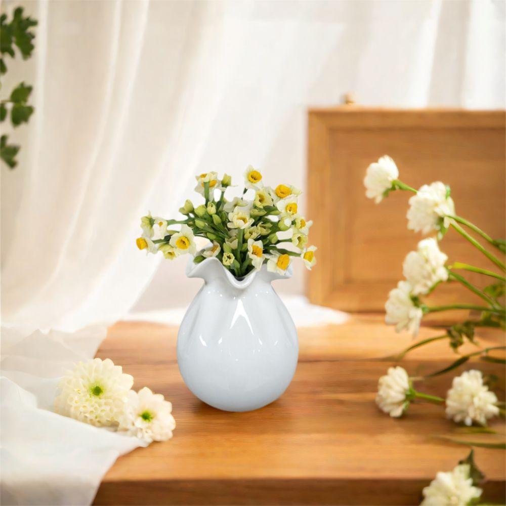 Modern Onion Ceramic Vase Minimalist Flower Pot Creative Garlic Shape Vase  Dried Flower