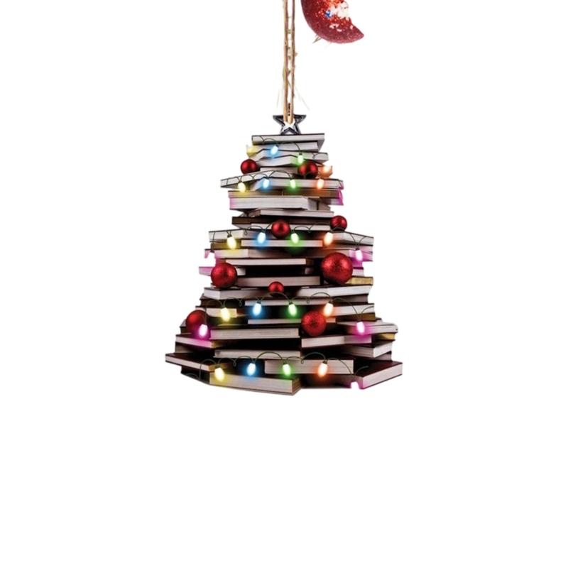 Ornement d'arbre de Noël en acrylique pour voiture Décorations de fête du Nouvel An Styles Idéal pour les thèmes de fête en voiture ou à l'intérieur