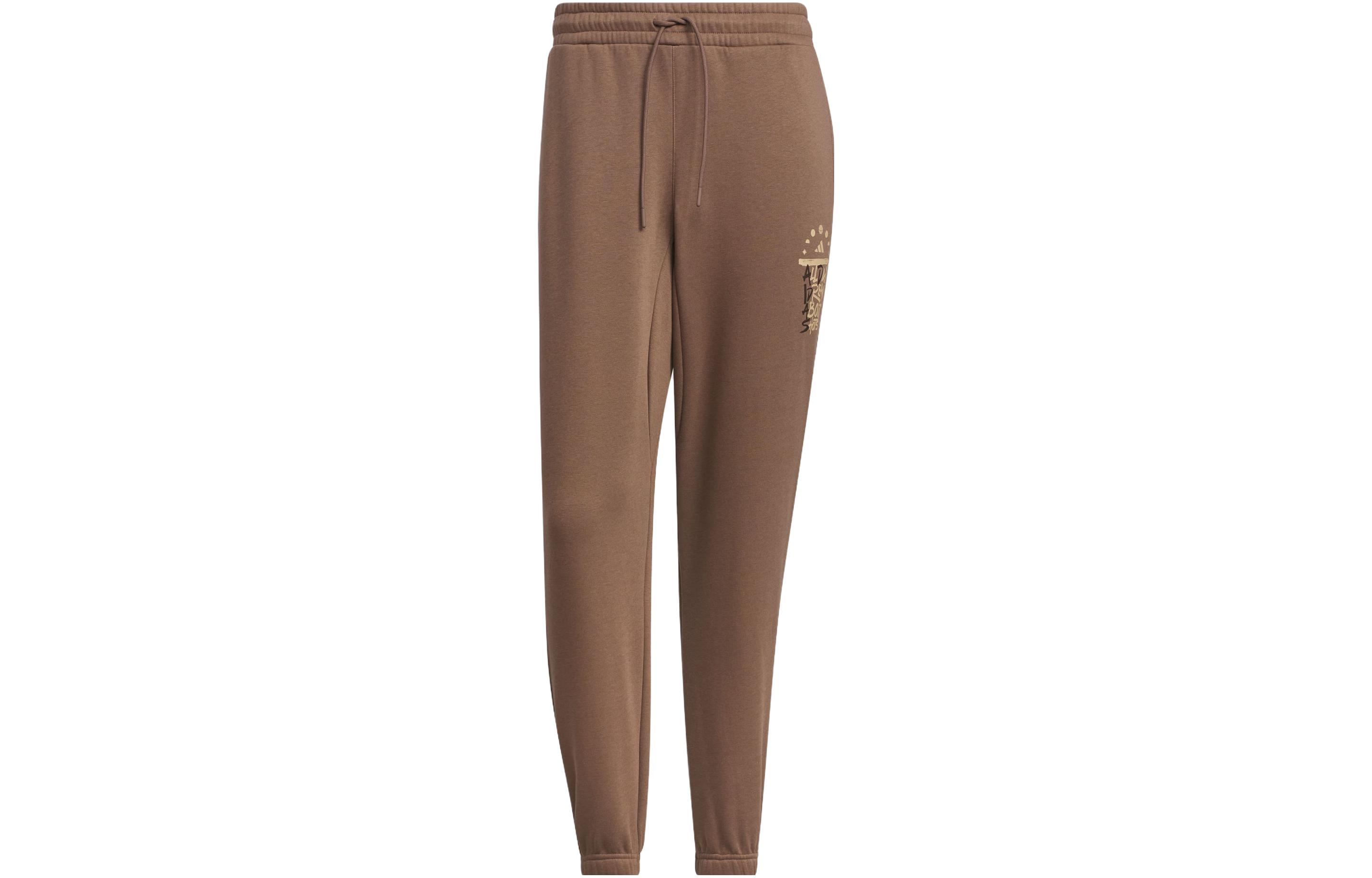 Adidas Qi White Stone Co branded Model Basketball Legends Pants Knitted Sweatpants Men s Stratum Dark Earthy Brown IX4909 M