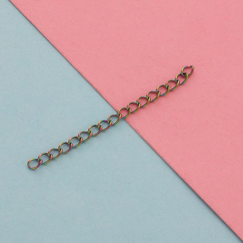 Adjustable Stainless Steel Tail Chain for DIY Jewelry: Bracelet, Necklace, Extension, Thick/Thin Line, 5cm