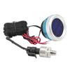 2" 52mm Oil Press+Voltmeter with Oil Pressure Sensor Blue LED Digital Voltage Volt Meter 2 in 1 Gauge for Racing Car Boat 12V24V