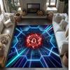 Tappeto in Flanella Stampato Manchester United Antiscivolo Morbido Poliestere Tappeto per Pavimento Tappetino Decorativo per Interni per Camera da Letto Soggiorno Divano