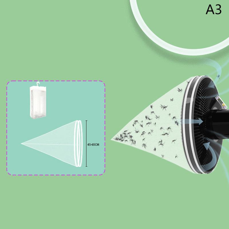 

Мухобойка Убийца комаров Ловушка для комаров Комплект Репеллентная сетка-мешок для коробчатого вентилятора Мешок для комаров Комары Мешок для комаров