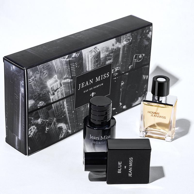 Azure Men's Long-Lasting Eau de Toilette: Earthy & Woody Perfume 3-Piece Set - Vietnam Scent Collection.