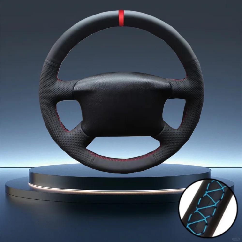 Car Accessories Hand-Stitched Car Steering Wheel Cover Artificial Leather For Volkswagen VW Passat B5 1996-2005 Golf 4 1998-2004