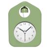 1pc simple metal cartoon quartz alarm clock, living room desktop/bedroom bedside silent night light clock