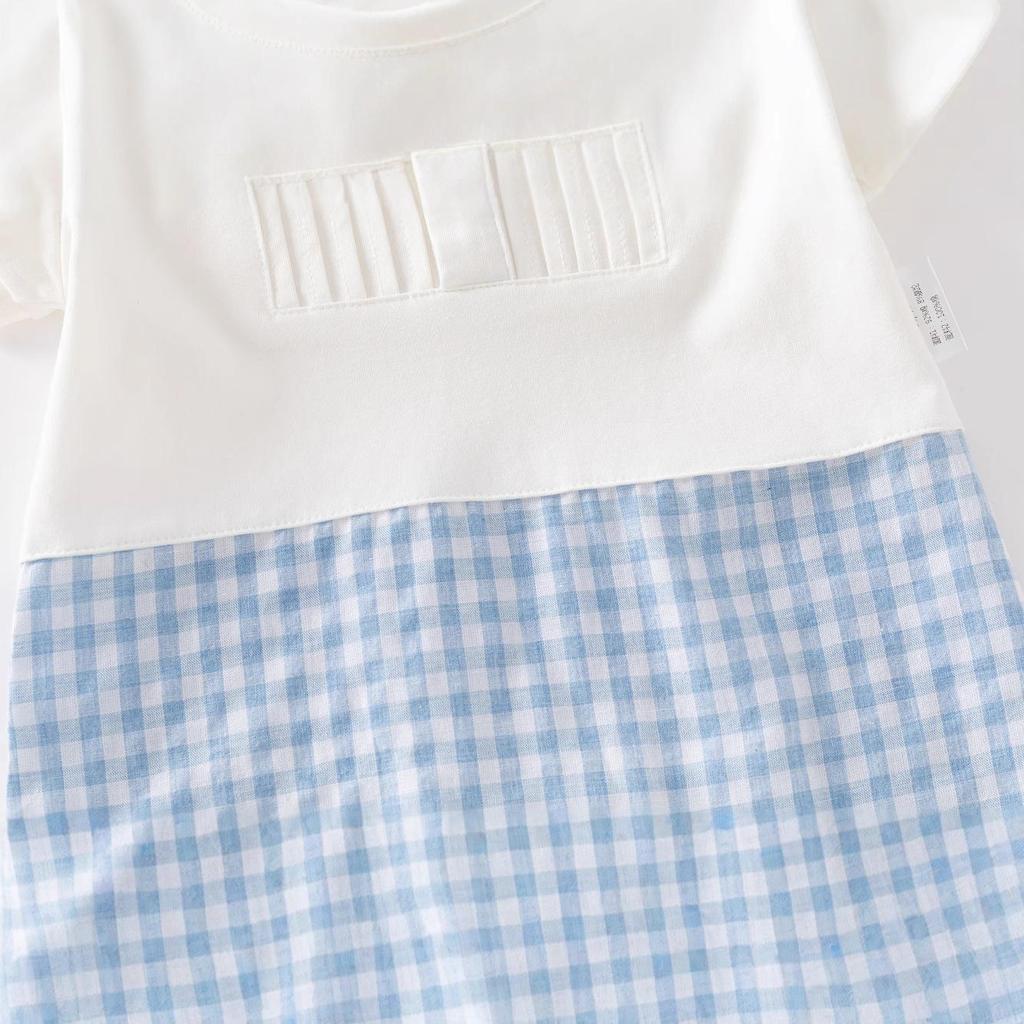 Newborn Boy Handsome Romper - Super Cute Summer Outfit for 100 Days, Spring & Autumn; Perfect for Crawling & Outings