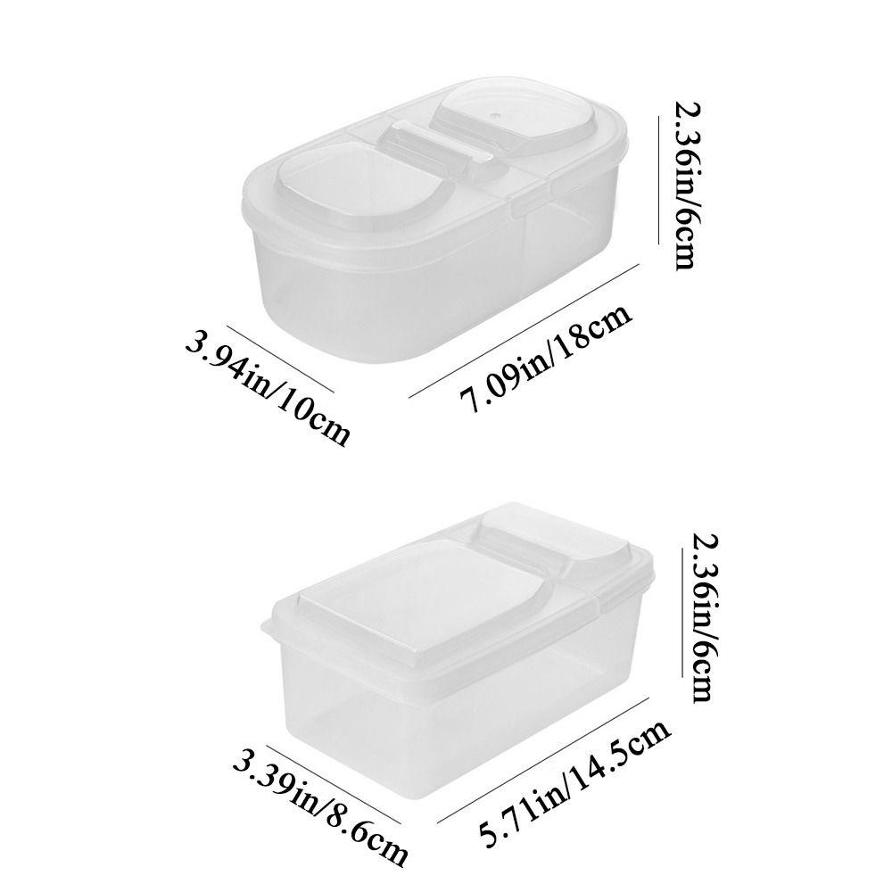 Пластиковая коробка для специй, прозрачная банка для специй, коробка ...
