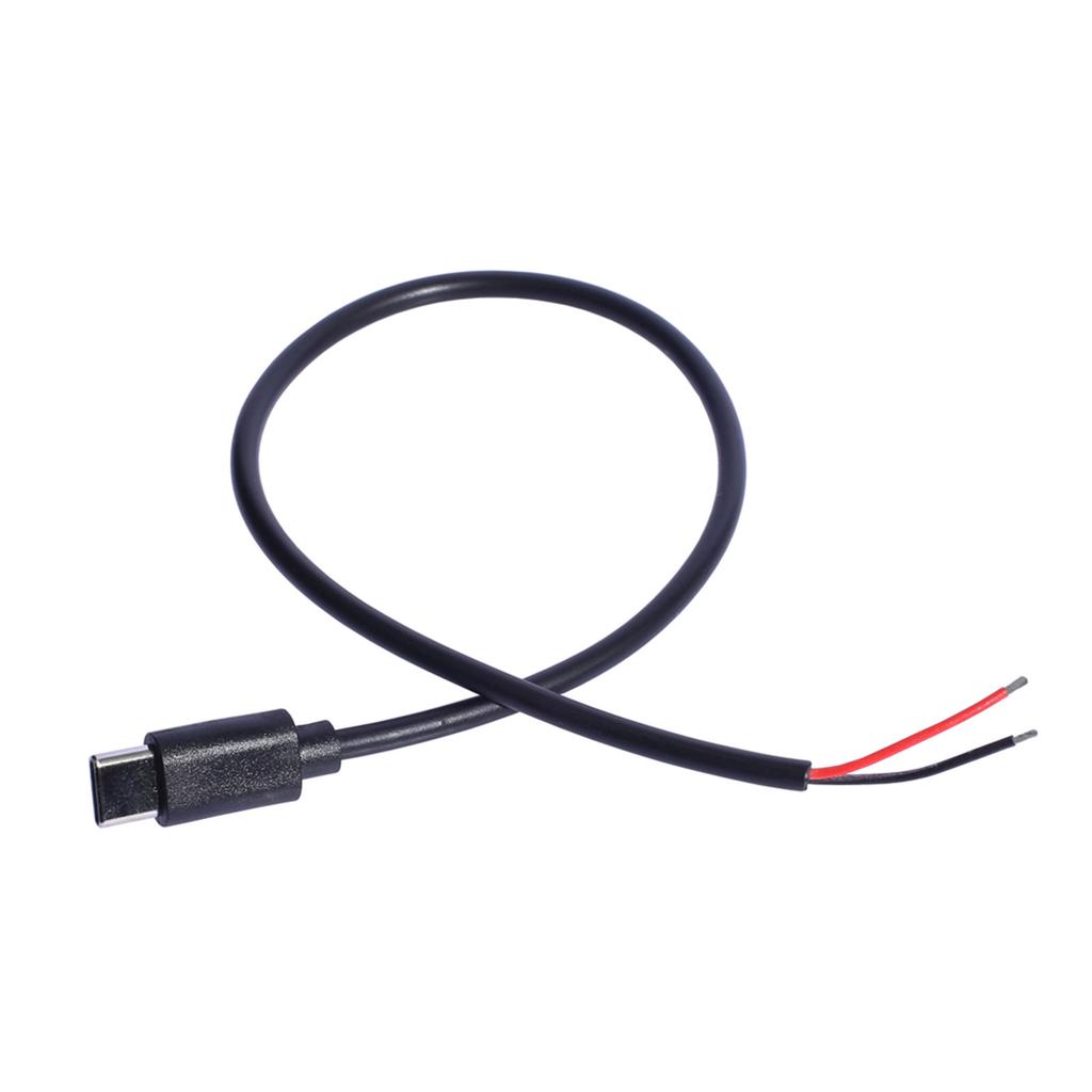 USB C auf offenes Kabel Stromkabel 30CM 20AWG Pigtail-Leitung zum Aufladen von USB Typ C Geräten wie Telefonen, Tablets und mehr