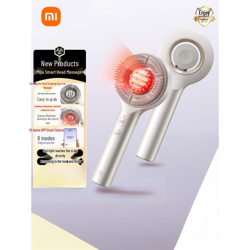 Умный электрический массажер для головы и кожи головы Xiaomi с китайской вилкой. (адаптер в комплекте)