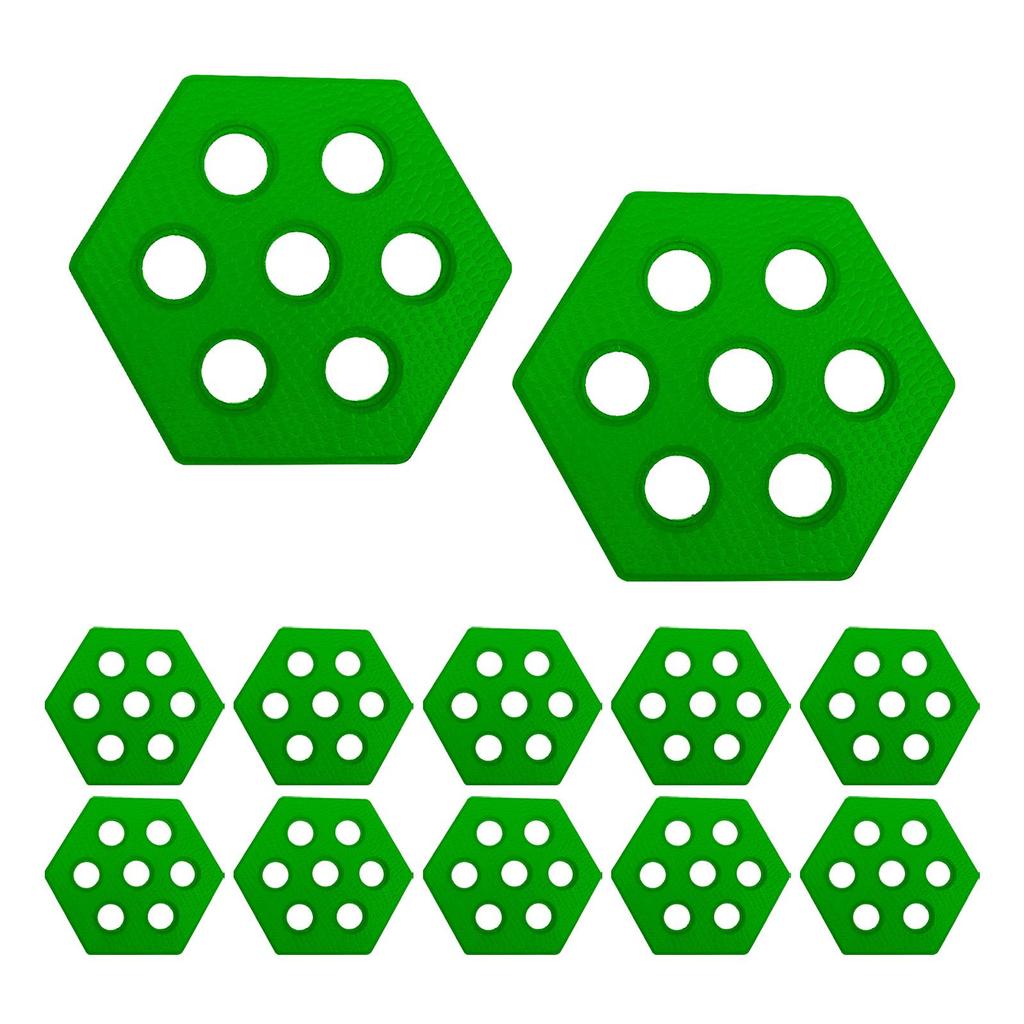 12Pcs Hexagon Surfboard Pads Deck Grip for Funboard Skimboards Paddleboard