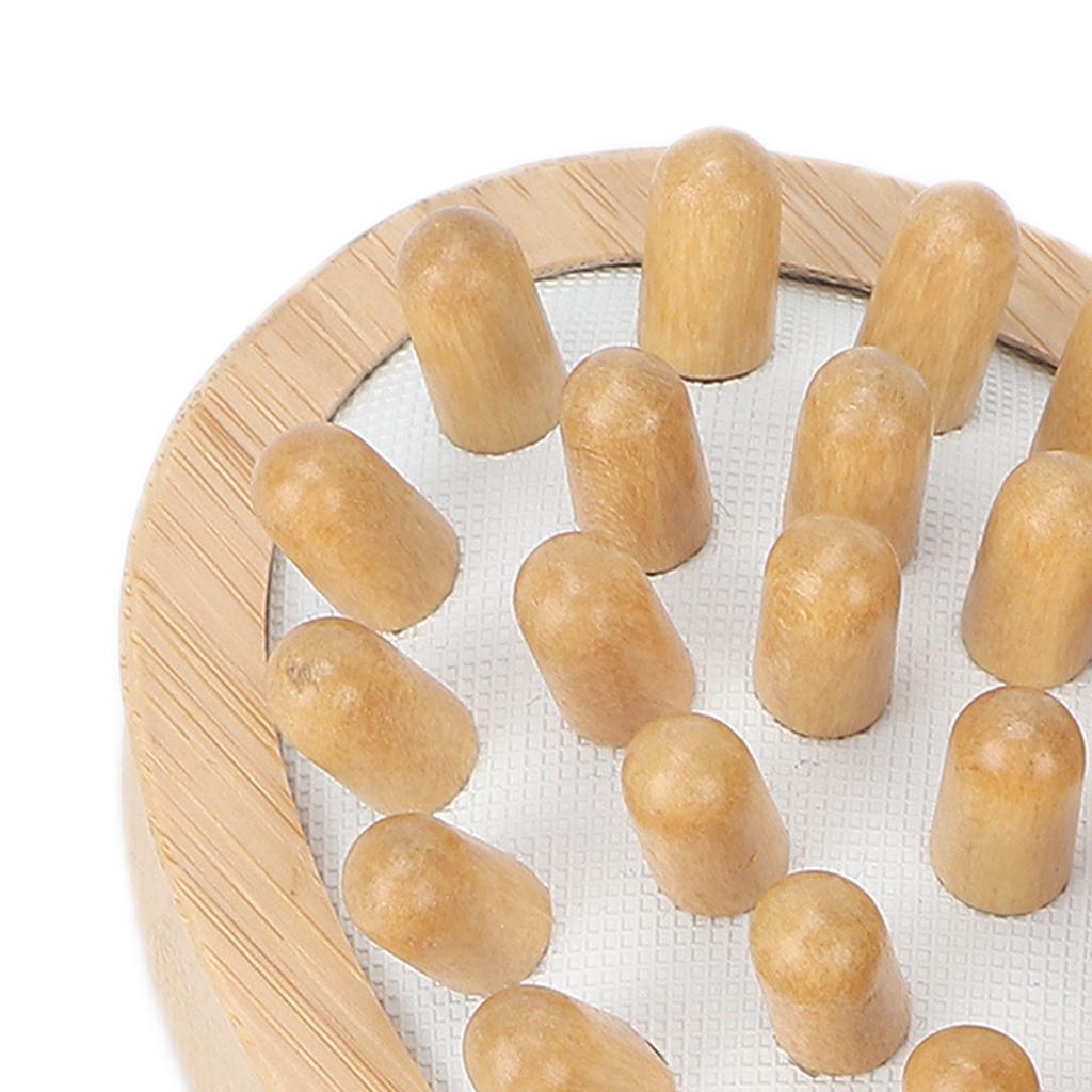 Gentle Massage Brush Portable Bamboo Spa Bath Massage Brush Body Scrubber Brush