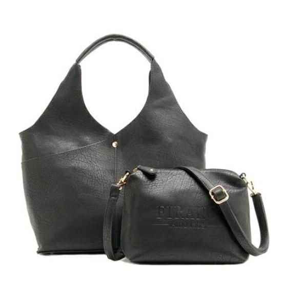 FIRANO Сумка-трансформер с карманом на молнии и плечевой сумкой, Женская, ARNO LABEL, A401432, Черный