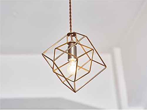 Interform LT-1088SQ Brace S Pendant Light (Bulb not included, sold separately) Cube/Square, Gold, Small Size