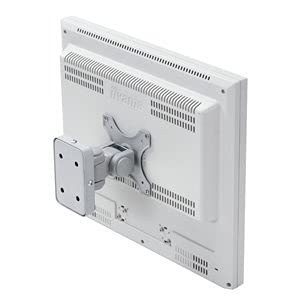 Sanwa Direct Wall-Mounted Monitor Arm, 15kg Weight Capacity, VESA Compatible, 100-LA015