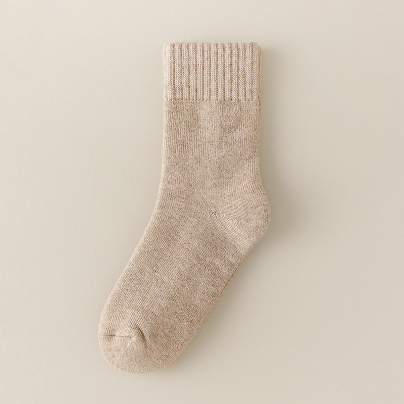 Socks Brushed Medium Tube Socks Seasonal Piled Thickened Warm Sleeping Socks Winter Super Thick Terry Stockings