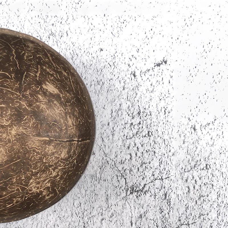 Pure natural coconut wooden bowl spoon kitchenware exquisite craftsmanship rice dessert bowl salad noodle bowl mousse pasta