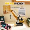 1/64 Rc Engineering Vehicle Mini Crane Forklift Excavator RC Car Crawler Desktop Toy Dumper Alloy Remote Control Car Toys Boys