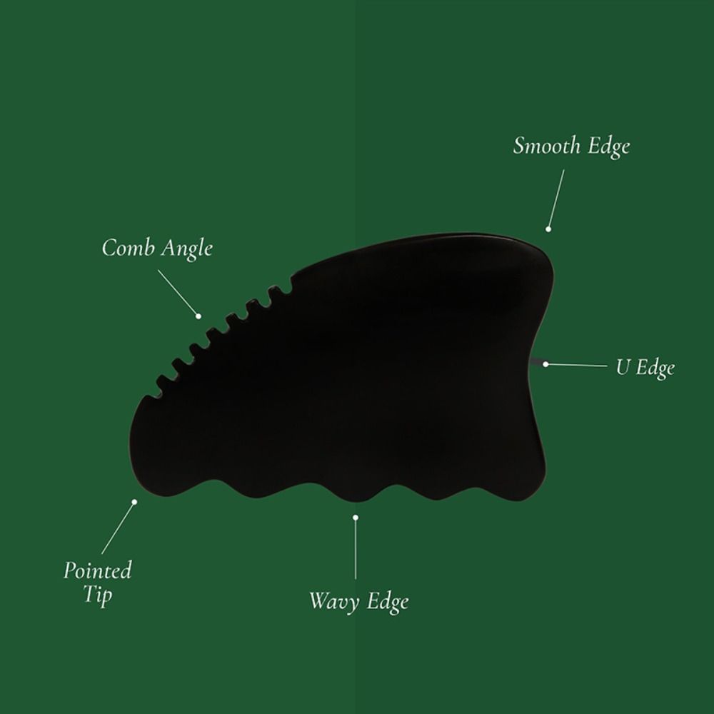 Neck Scraping Bian Stone Gua Sha Board Acupuncture Face Massager Relaxation Skin Care Tool  Girls