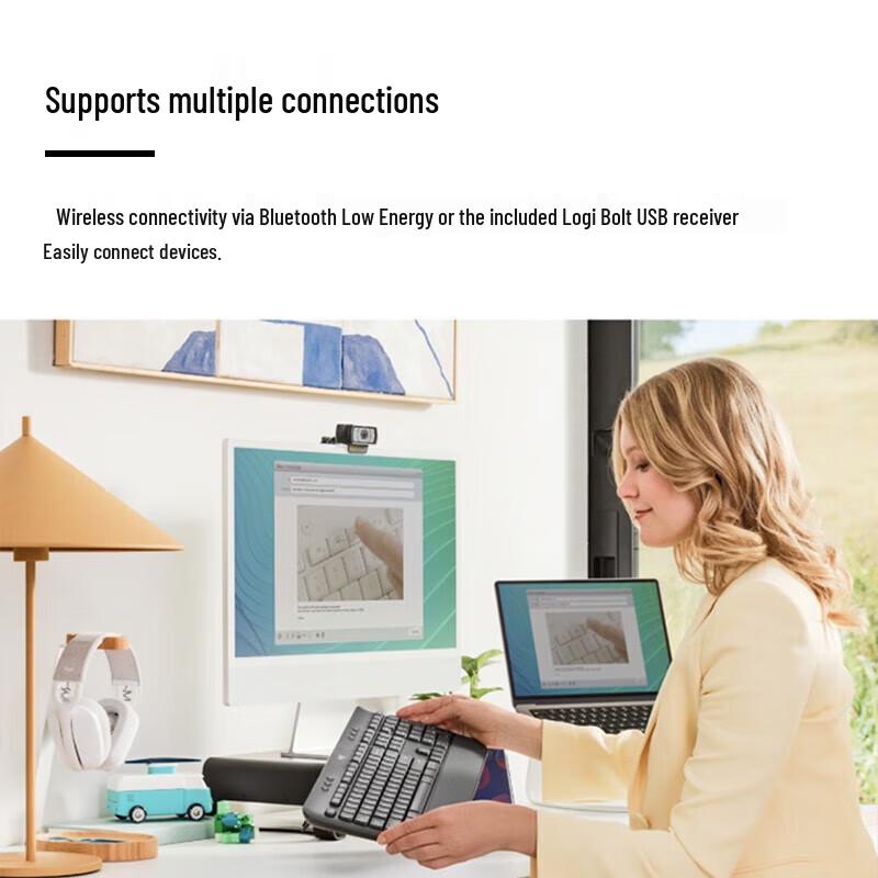 Logitech K650 Wireless Dual-Mode Keyboard with Palm Rest