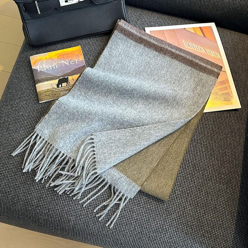 Winter  Wool Scarf For Women Warm Cashmere Scarves Hijab Solid Lady Long Shawl Wrap Female Pashmina Bandana Head Scarf