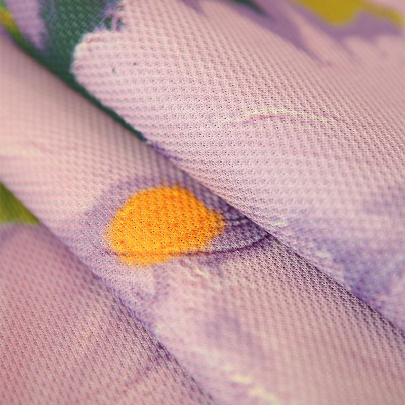 Ice Silk Fabric Sofa Cover Spring and Summer Purple Floral Pattern Sofa Cushion Living Room Anti-slip Slipcover Home Decoration