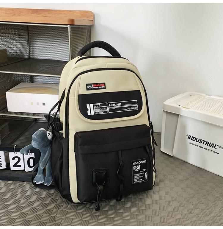 Schoolbag Large Capacity Backpack Female High School Backpack 1011 New Trend Sports College Student Couple Travel Backpack