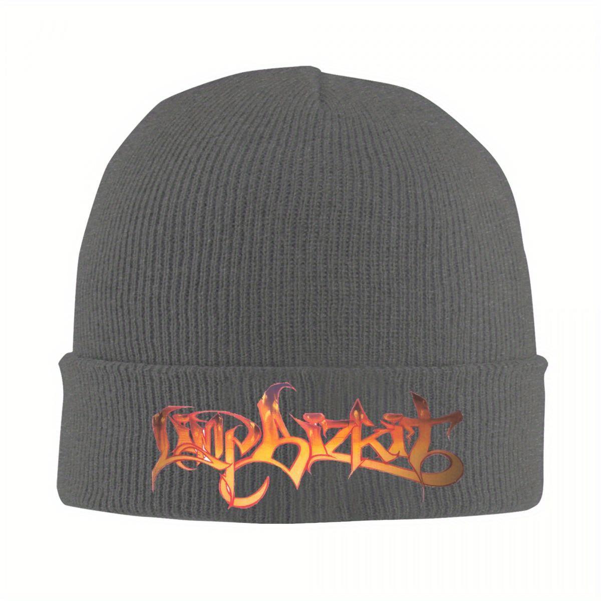 

Limp Bizkit Logo Hat Autumn Winter Beanies Street Band Cap Female Male Acrylic Knitted Caps