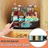 Turntable Organizer, Spice Rack Rotating for Kitchen Pantry Cabinet Table Countertop, Metal Steel, 10 Inch, Black