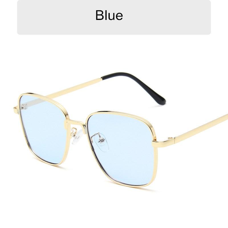 Neue Klassische Mode Damen Übergröße Sonnenbrille Entspiegelte Spiegelfläche Vintage Quadratisch Metall Sonnenbrillen Herren Fahrbrille Uv400