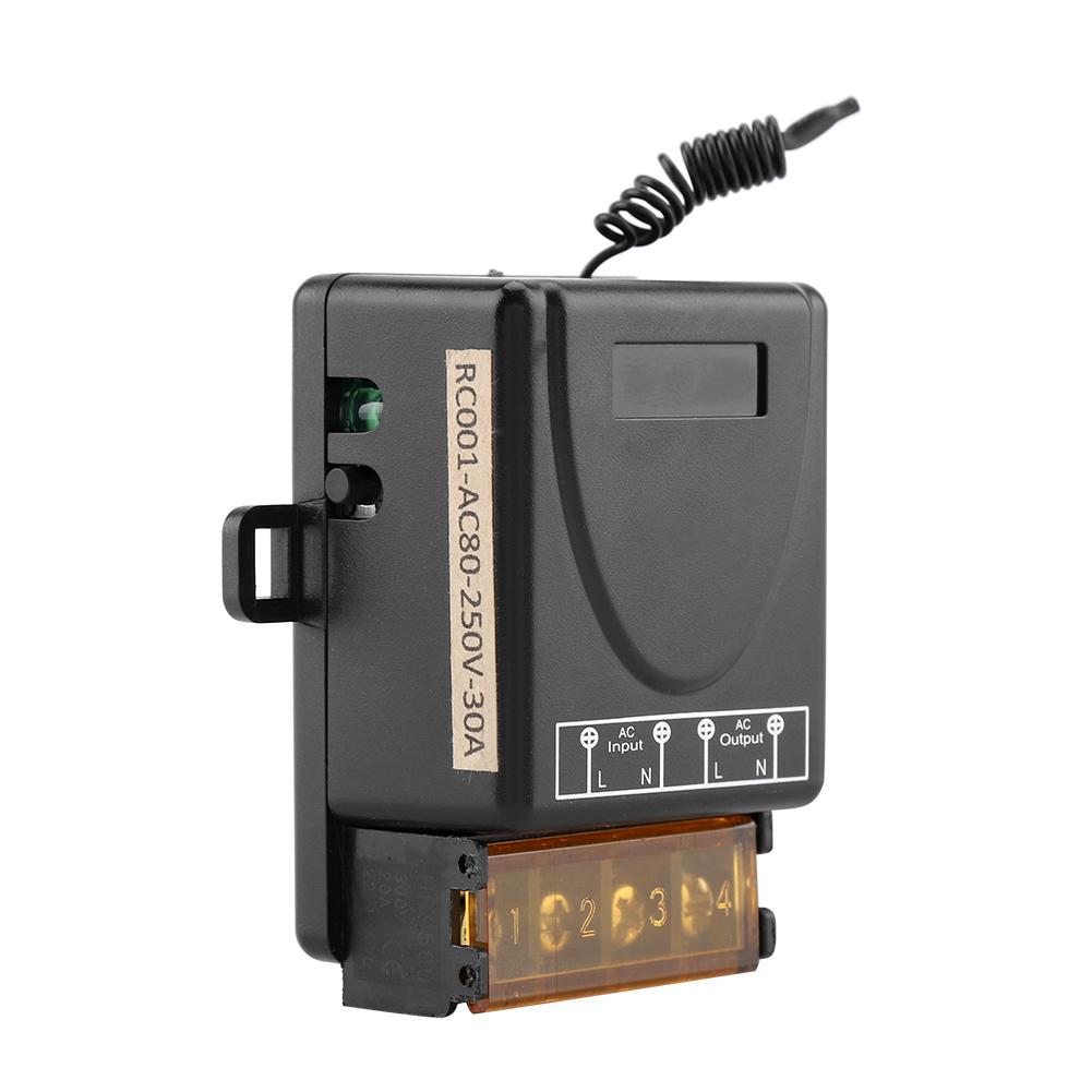 3000W Wireless Relay One way Remote Control   Receiver   Transmitter (AC80-250V)