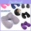 U-shaped Inflatable Neck Pillow Set For Travel With Camel Hump Design Soft And Comfortable