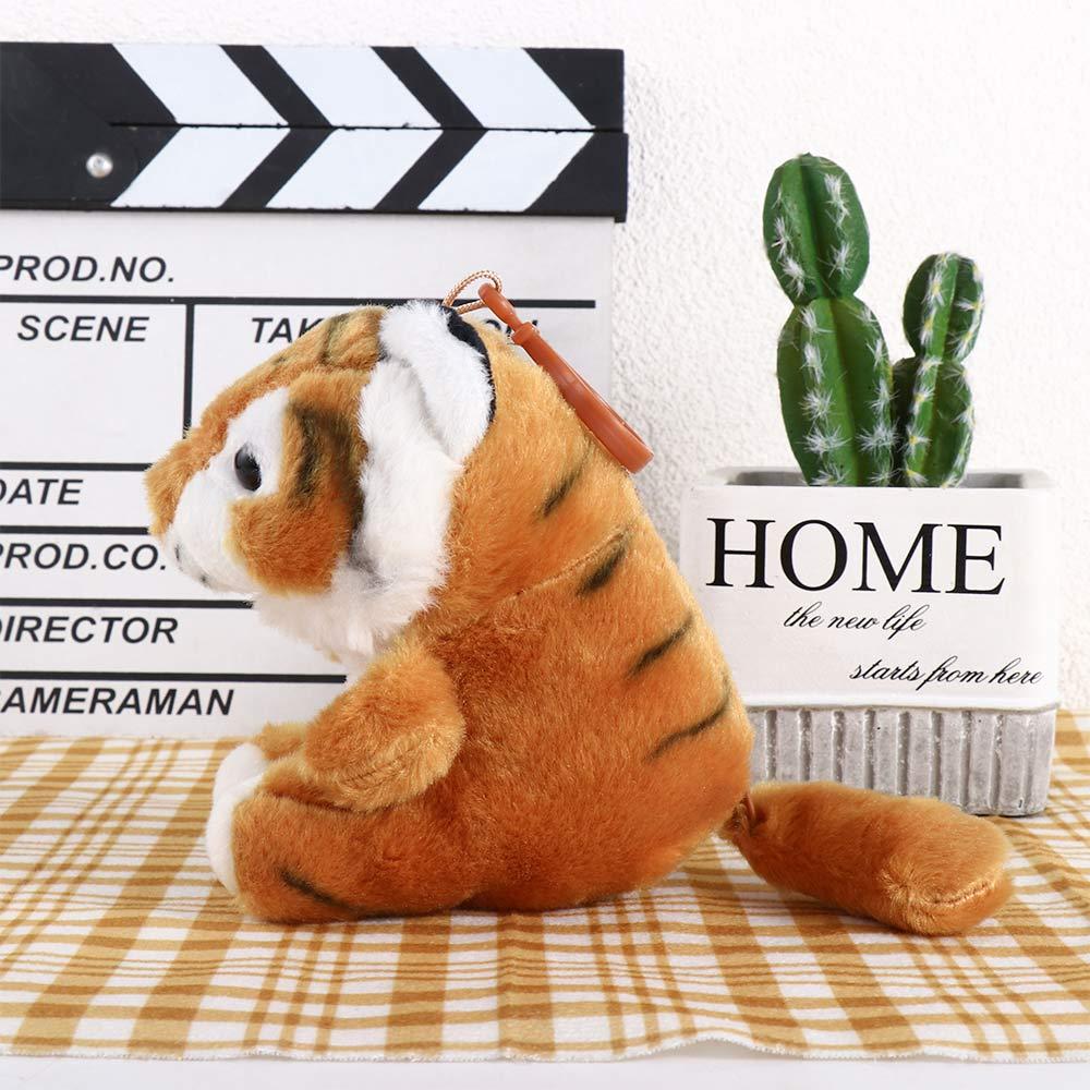 Little Tiger Cute Animal Coin Purse Car Key Ring Ornaments Women Key Chain Chinese Style Pendant