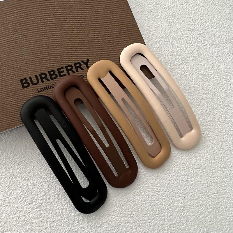 Solid Color Bangs Hairpin: Korean-Style BB Clip for Girls