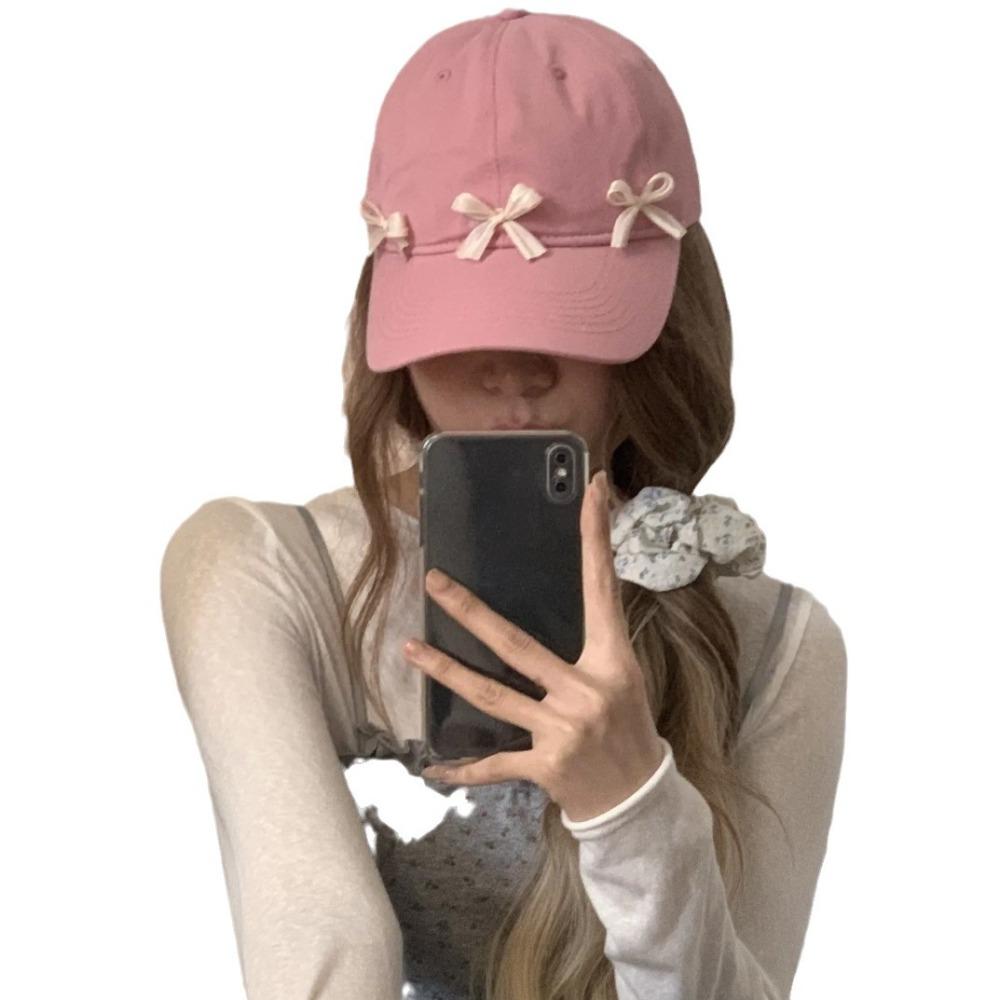 

Бейсбольная кепка в корейском стиле с бантом и узлом от солнца, новая шляпа от солнца