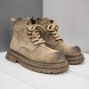 New Tooling Military Training Mountaineering High-top Rhubarb British Spring Martin Boots Men's Combat Boots 2025 Desert Shoes Universal