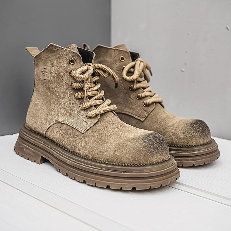 

Новые инструменты военные тренировочные альпинистские высокие ботинки из ревеня британские весенние ботинки Martin мужские военные ботинки 2025 пустынные ботинки универсальные 43 хаки