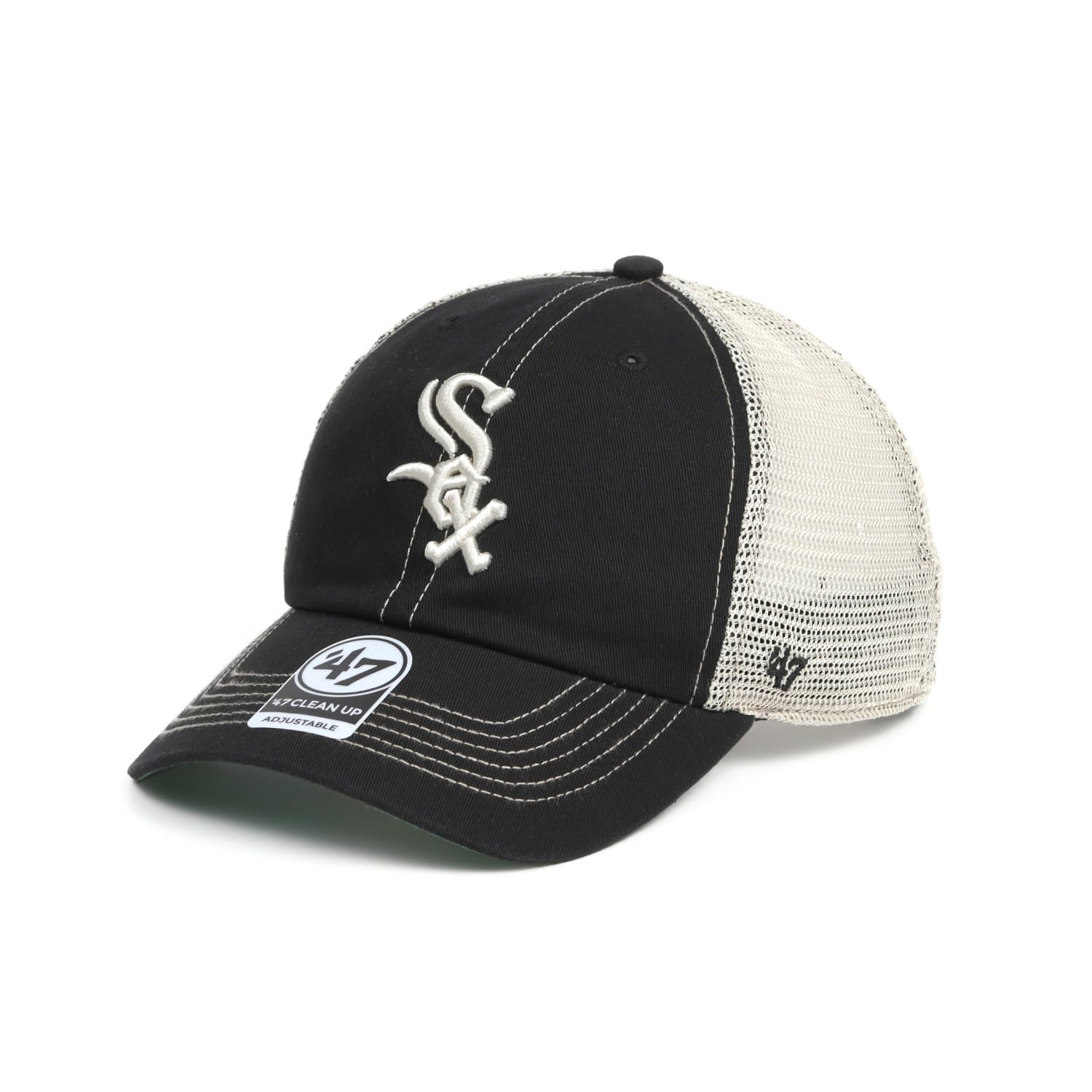 Кепка 47 Brand TRAWLER 47 CLEAN UP с сеткой MLB Chicago White Sox,