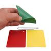 Referee Penalty Cards, Green, Yellow, PP Material, Portable, Flexible, Versatile, for Entertainment,