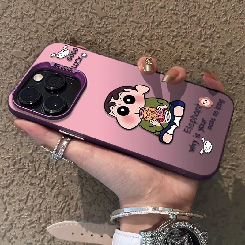Applicable to Apple 11 trendy men's fun mobile phone case iPhone11Promax personalized new 11 all-inclusive crayon Xiaoxin