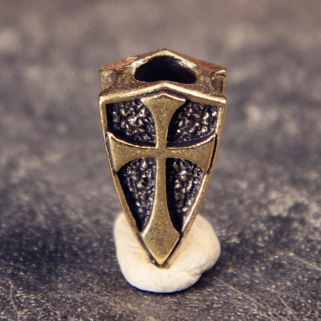 Retro Brass Outdoor DIY Paracord Knife Charm EDC Pendant Outdoor Backpack Accessory Torch Keyring Fob Keyring Attachment