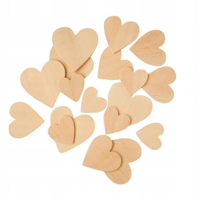 Diy Wooden Heart Decoration Ornaments 30 40 50Mm100