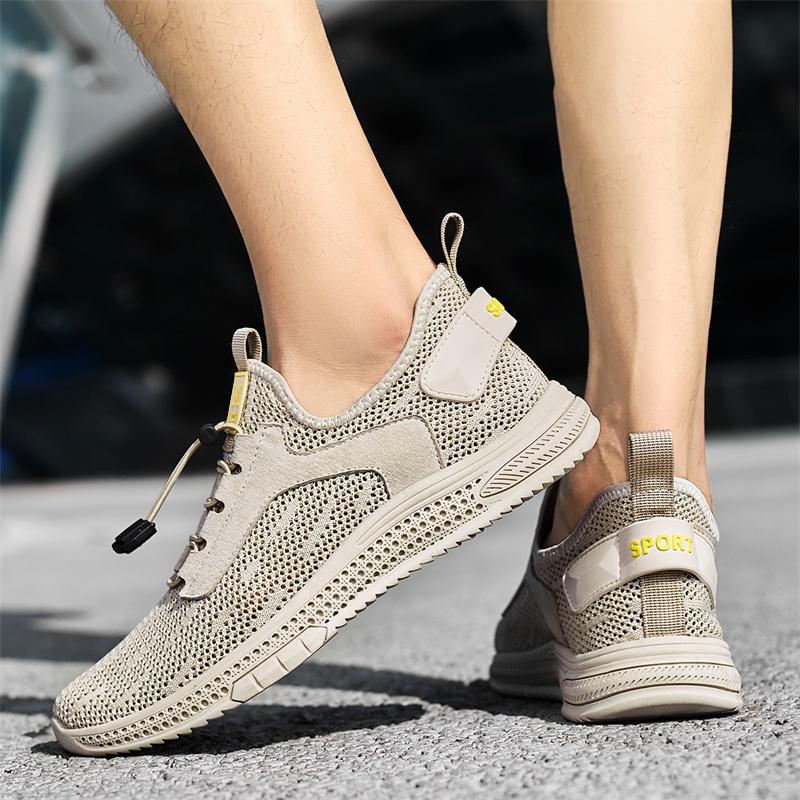 Mode 2024 Neue Schuhe Herren Slipper Leichte Walking Atmungsaktiv Sommer Bequeme Freizeitschuhe Herren Sneaker Zapatillas Hombre