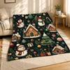 Christmas Snowmen And Gingerbread Houses Coral Fleece Blanket