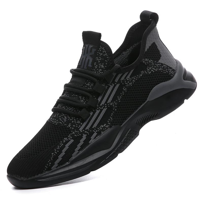 Spring and summer fly-woven men's shoes men's mesh sports shoes breathable casual shoes trendy men's Wenzhou breathable and comfortable
